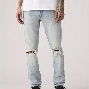 Levis 512 Slim Taper Fit Mens Stretch Flex Jeans Rip Roaring Size 32x34 NEW